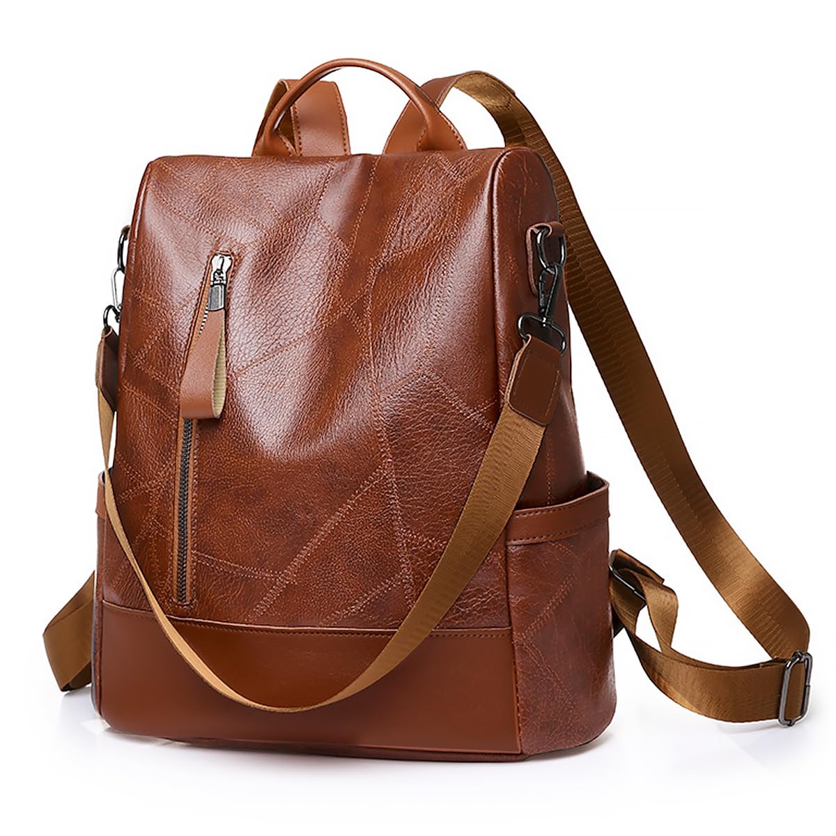 PALAY Fashion Backpacks for Women with Back Zipper Safety Access 34x32x14cm PU Design