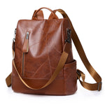 PALAY Fashion Backpacks for Women with Back Zipper Safety Access 34x32x14cm PU Design