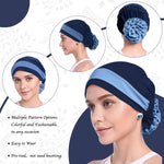 PALAY Flower Turban Cap for Women featuring Side Flower Design and Soft Stretch Fabric | Elegant Chemo Beanie and Sleep Hat