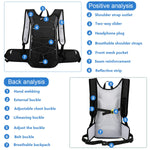 PALAY® Backpack for Cycling, Running and MTB Racking with 2L Hydration Bag for Men and Women