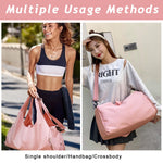 PALAY Women Satchel Handbag for Travel and Gym with Shoes Compartment and Waterproof Oxford Fabric 41x21x25cm