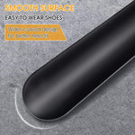 PALAY Shoe Horn for Men and Women featuring 16.5 in Stainless Steel Body with Leather Handle Cover