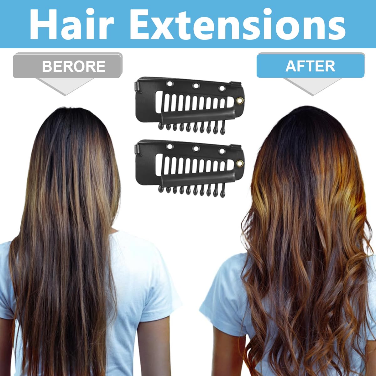 PALAY Chunni Clips for Dupatta and Scarf with Strong Grip Stainless Steel Pins | 10 Pcs Black