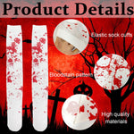 PALAY Halloween Stockings for Women and Girls featuring 27.5 in Thigh High Blood Stain Print | Perfect for Spooky Costume Parties