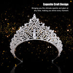 PALAY Tiara for Women featuring 6 in Diameter and 2.7 in Height with 3A Rhinestones | Ideal for Wedding Bridal Party and Maternity Photoshoot