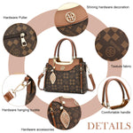 PALAY Women Handbag for Casual and Evening Use with Zip Up Closure and 25x12x20cm PU Design