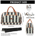 PALAY Duffle Bag for Travel with Main and Small Compartments in Waterproof PU Leather Black