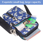 PALAY® Small Crossbody Sling Bag Combo for Women & Girls, 3-Layer Multifunctional Phone Purse with Bow, Travel Sport Mobile Pouch, Shoulder Bag for Journaling, DIY, Crafts, Planners