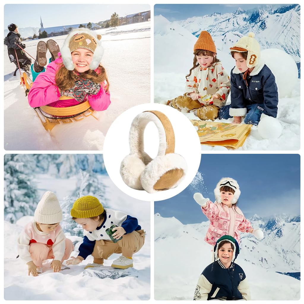 PALAY® Winter Ear Muff Thermal Plush Women Ear Muff Stylish Outdoor Winter Ear Muffs Cute Winter Ear Muff for Women Winter Gift for Girls