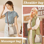 PALAY Tote Bag for Women 20.5x10x20.5 cm with Patchwork Design and Detachable Strap | PU Leather Shoulder Satchel