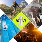 PALAY Women Raincoat for Riding and Commuting with Detachable Clear Face Cover EVA 129cm | Windproof Hooded Design