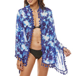 PALAY Womens Beach Wrap Shawl for Summer Outings with Tassel Accents and Chiffon Fabric | Versatile Bikini Cover Up
