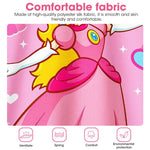 PALAY Girls Princess Dress for Daily Wear with Ruffled Sleeves 64cm Length Pink 5-6Y