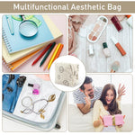 Palay Small Makeup Pouch for Travel with Secure Zipper Closure 18x9x13 cm Beige | Corduroy