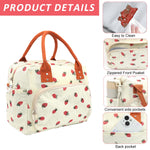 PALAY Lunch Bag for Office and School with 11.4x6.7x9 in Capacity Featuring Insulated Corduroy Design for Women Girls