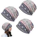 PALAY Hijab Caps for Women featuring Two Openings Design and Soft Polyester Spandex | 27×28 cm Slouchy Beanie Set