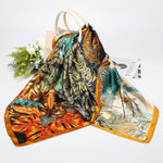 PALAY Satin Scarf for Women 35x35 in with Vibrant Prints and Silky Polyester Fabric | Gift Wrap