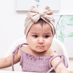 PALAY Baby Cap Set for 3–18 Months with Large Bow and Soft Stretchy Fabric | 3pcs Warm Hats