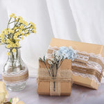 PALAY Jute Rope Burlap Ribbon for Craft and Gift Wrapping featuring 4 Rolls 13.12ft & 32.8ft Hemp Rope Natural Fabric | Rustic Wedding Decorations