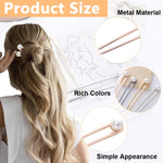 PALAY Pearl Hair Stick for Buns with 5.8 in U Shaped Metal Pins | Elegant Gift for Women