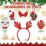 PALAY® 10Pcs Kids Chirstmas Headbands Elk Antler Headbands Chirstmas-themed Headbands for Kids Chirstmas Headbands for Girls Chirstmas Party Dress Up Christmas Headband for Chirstmas Party