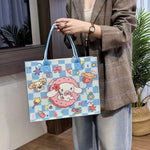 PALAY Shopping Bag for Grocery with 34x11x27cm Spacious Design featuring Felt Material | Kawaii Cinnamoroll Tote for Daily Use