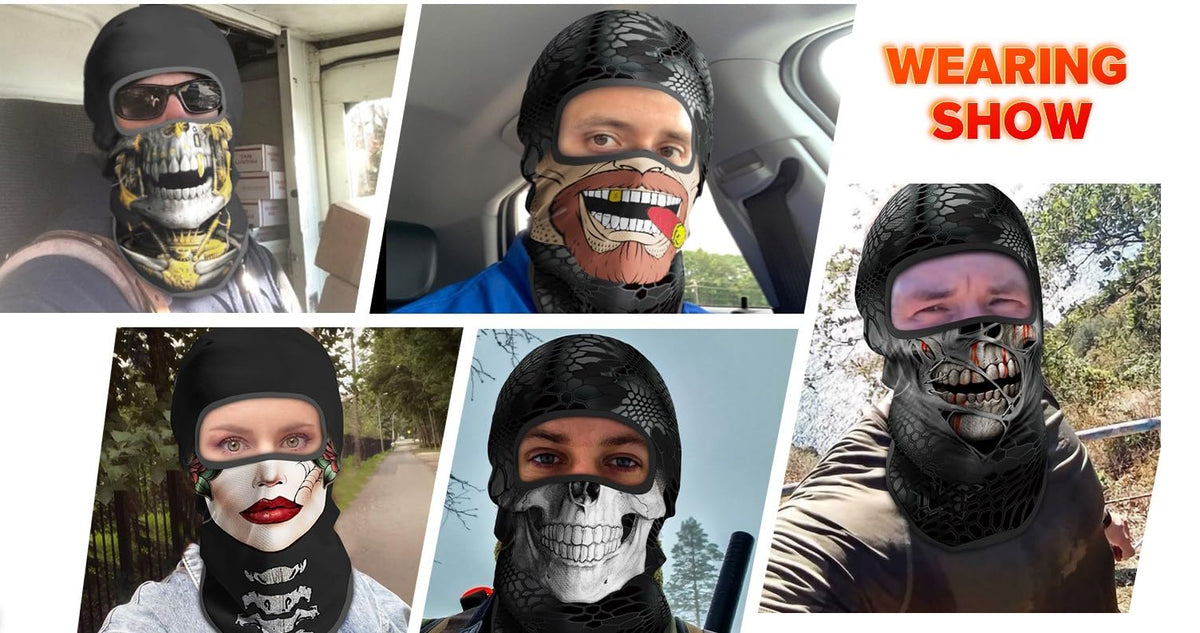 PALAY® 3D Balaclava Ski Mask Cool Skull Animal Full Face Mask Cycling/Motorcycle/Halloween