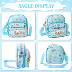 PALAY Cinnamoroll Crossbody Bag for Girls with 2 Zipper Pouches 18x10x20cm Blue | Removable Strap