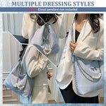 PALAY Tote Bag for Women featuring Convertible Backpack Design with PU Material and Blue Chain Charm