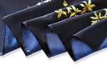 PALAY® Scarf Square Scarfs for Women Satin Square Silk Like Hair Scarves and Wraps Headscarf for Sleeping (Navy Blue)