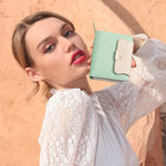 PALAY Small Wallet for Women with Zipper Bifold Card Slots and 12×9×3 cm Compact Design | PU Leather Purse for Travel and Daily Use