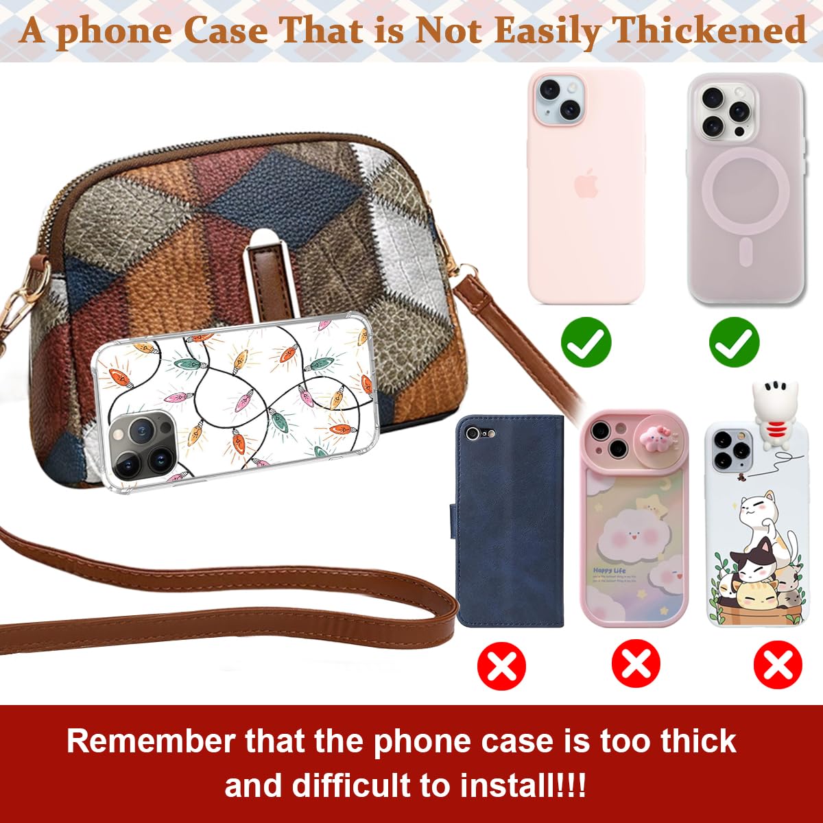 PALAY Women Crossbody Bag for Everyday Outfits with Dual Zipper Compartments and PU Leather | 7.4x2.7x5.5 in Retro Colorblock Style