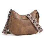 PALAY Women Satchel Bag for Daily Use with Woven Embossed Strap and 10x7.8 in Capacity