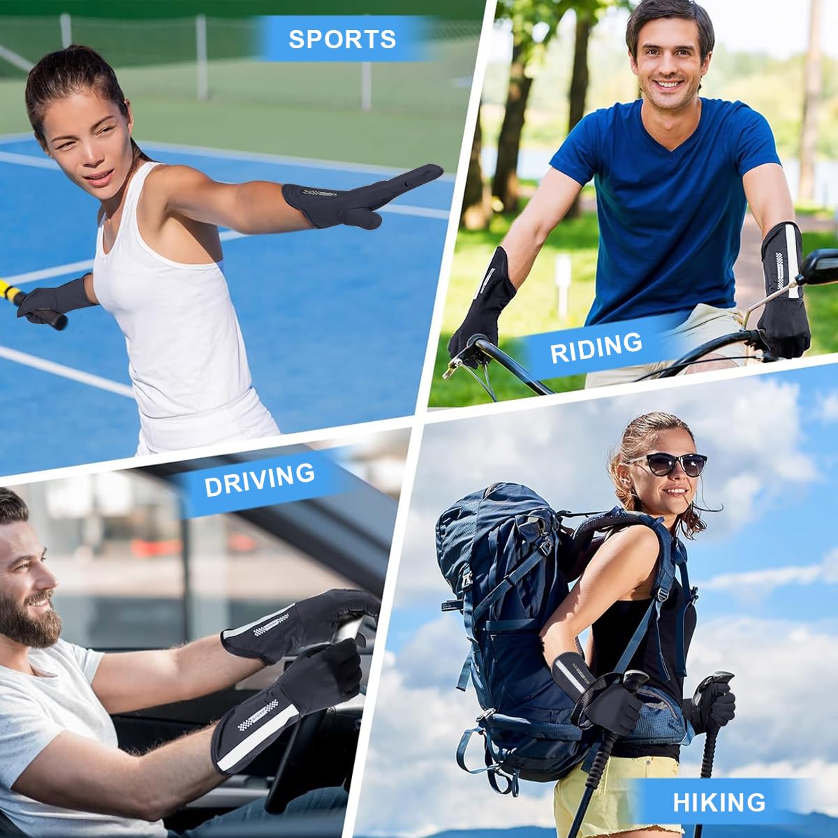 PALAY UPF 50+ Sun Protection Gloves for Men & Women