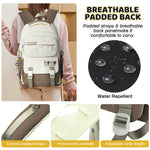 PALAY Backpack for Women with USB Charging Port 14 Inch Laptop Compartment | Canvas School and Travel Bag