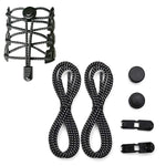 PALAY® No Tie Shoelaces | Elastic Lock Shoe Laces For Adult Sneakers Fits Hiking Boots, Board Shoes and Casual Shoes (Black)