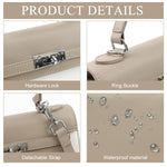 PALAY Leather Handbag for Women featuring Metal Twist Lock and Detachable Shoulder Strap | Ideal Gift