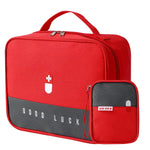 PALAY First Aid Bag Set for Home and Travel with Dual Zipper | 2pcs 600D Oxford Organizer