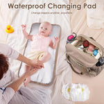 PALAY Diaper Bag for Mothers with Quilted Design and Smart Organization | Water‑Resistant Tote for Travel and Hospital Use