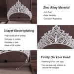 PALAY Tiara for Women featuring 6 in Diameter and 2.7 in Height with 3A Rhinestones | Ideal for Wedding Bridal Party and Maternity Photoshoot