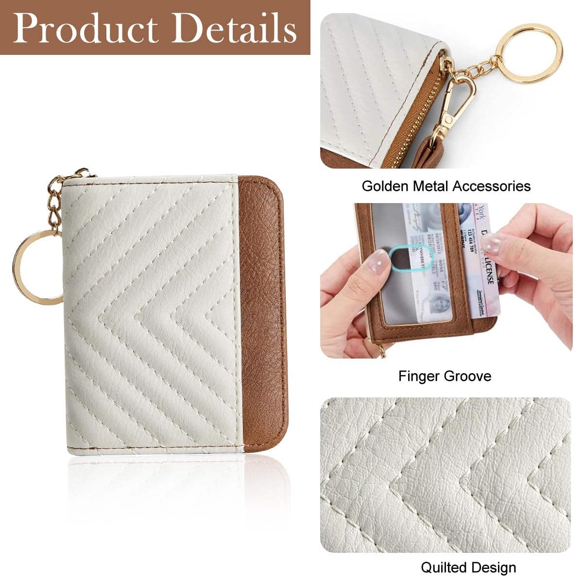 PALAY Card Holder for Women with RFID Blocking and Metal Zipper | 10x2x8cm PU Wallet
