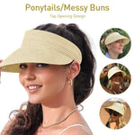 PALAY Straw Hat for Women featuring Wide Brim UV Protection and Adjustable Strap | Beige