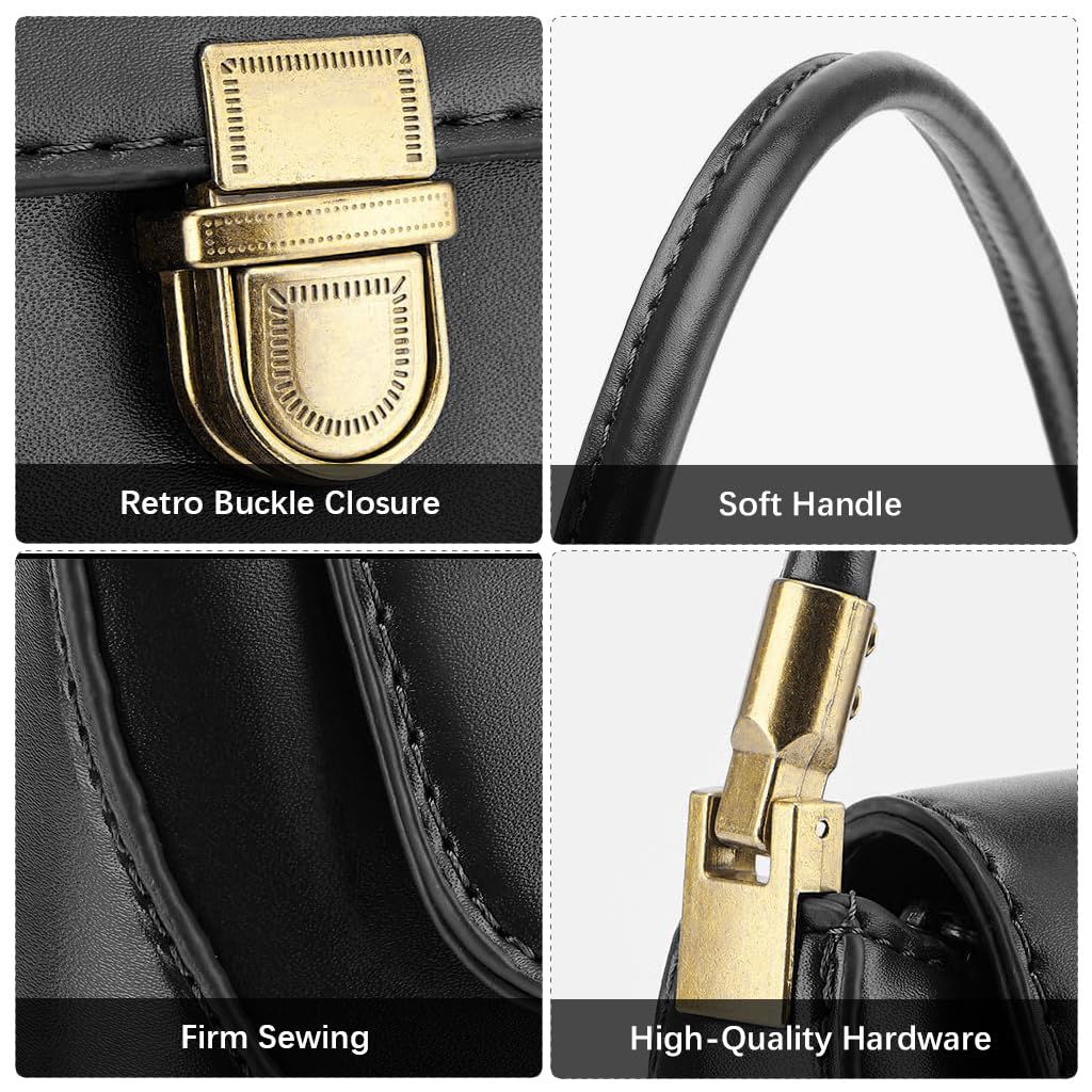 PALAY Shoulder Bag for Women featuring 11 in Handle and Gold Tone Hardware | Vegan Leather Hobo