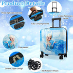 PALAY Kids Travel Luggage for Trips with 20 in Capacity Combination Lock and PC Shell | Elsa Design