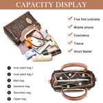 PALAY Women Handbag for Casual and Evening Use with Zip Up Closure and 25x12x20cm PU Design