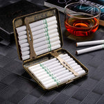 PALAY® Brass Retro Metal Portable 20 Sticks Ordinary Cigarettes Boxes,Best Gift for Man