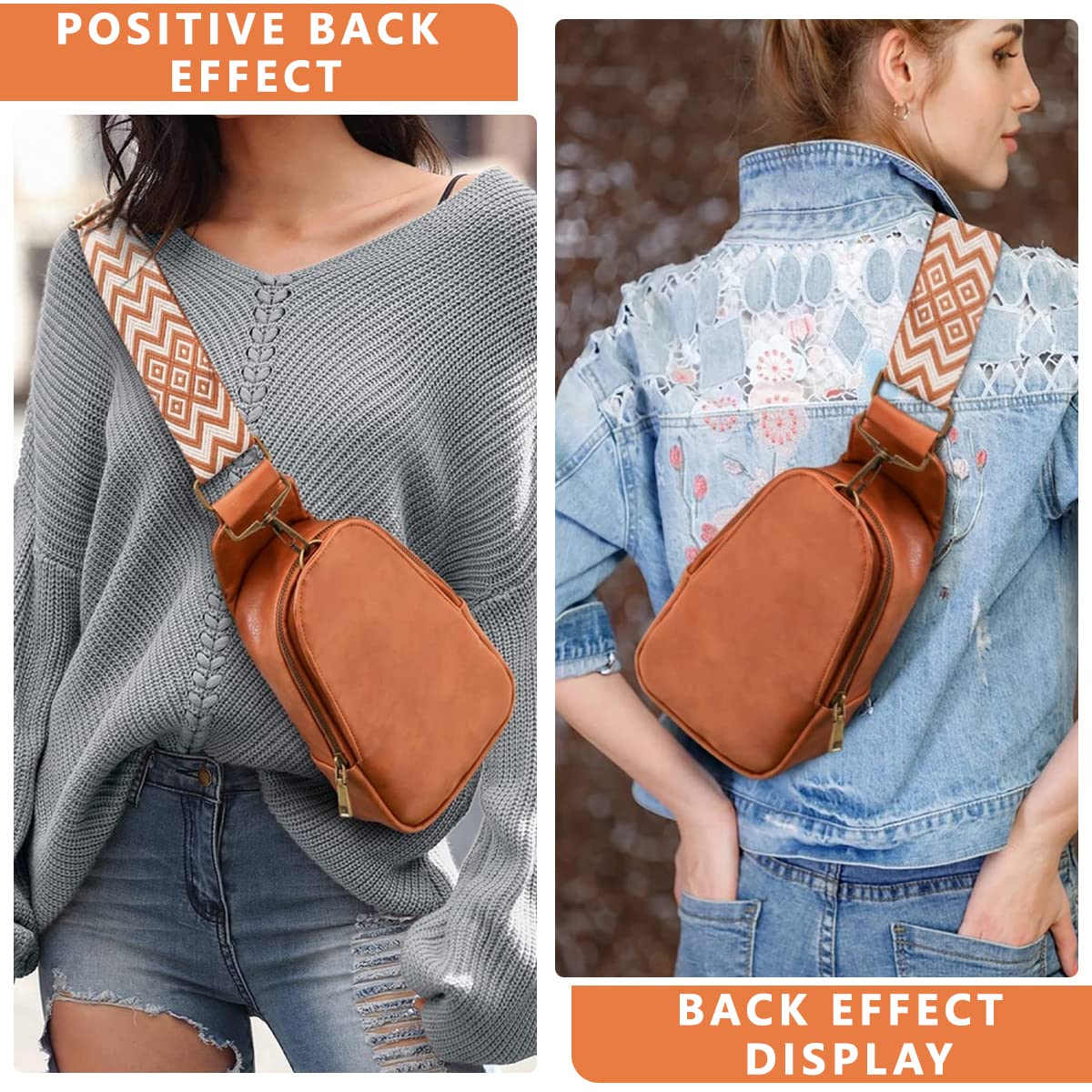 PALAY Women Crossbody Chest Bag for Daily Travel with 13.5×23 cm Storage | Pure Color PU