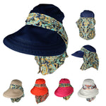 PALAY Hats for Women with 14cm Wide Brim and Detachable Top for Summer Sun Protection | Canvas Fabric