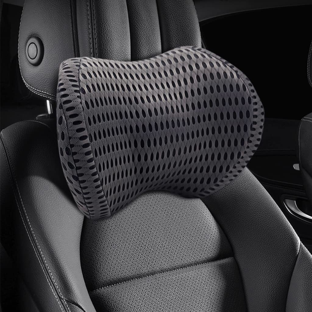 PALAY® Car Neck Rest Pillows, Car Seat Cushions Neck Pillow for Car, Breathable Memory Foam Car Pillows and Cushions Neck Rest for Car, Car Headrest Pillow Neck Support Pillow with Detachable Pillow Cover