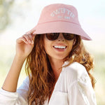 PALAY Bucket Hat for Women with 22–22.8 in Adjustable Fit and Breathable Cotton | Pink Swiftie Sun Protection Cap